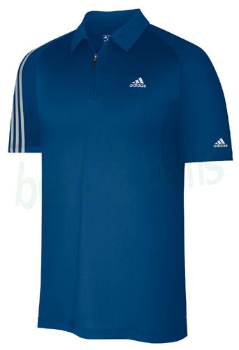 Golf Clothing Golf Shirts Adidas Golf Shirt Adidas ClimaMax Stripe Golf Shirts Blue