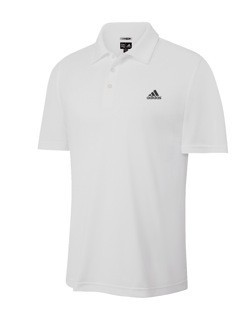 adidas white golf shirt